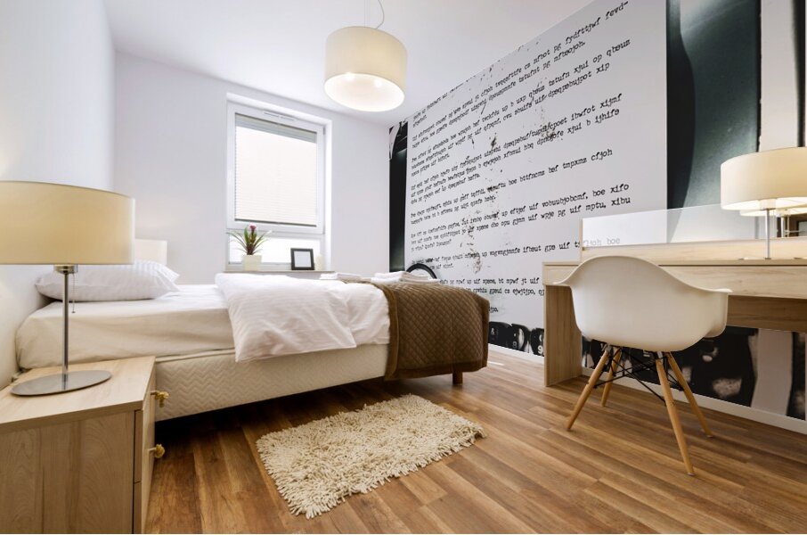 An encryption to break the oppression Mural print