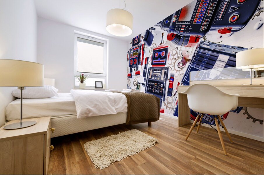 Tin toy factory Mural print