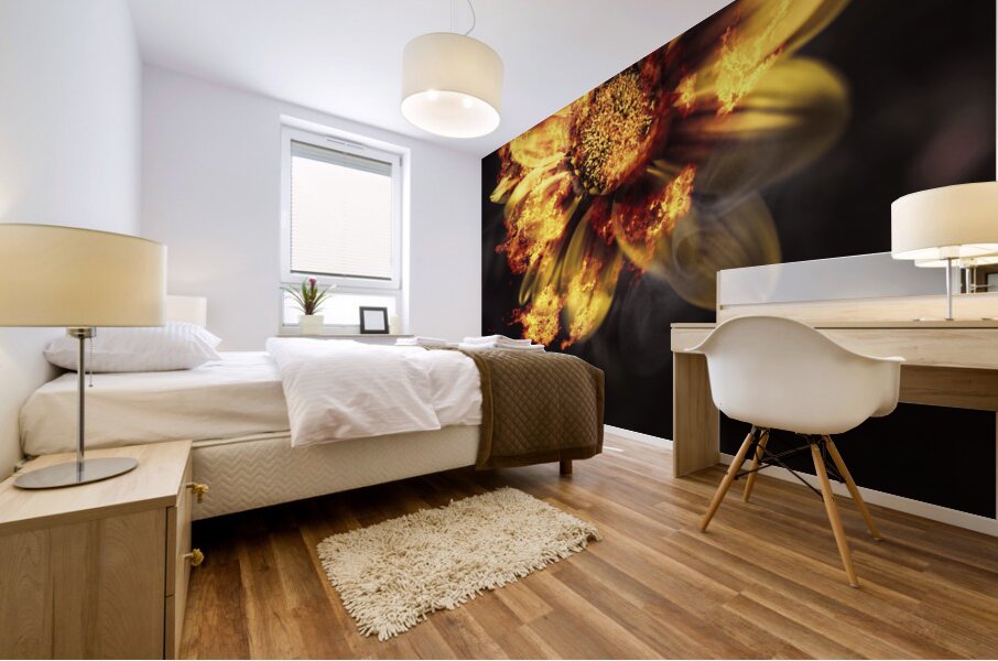 Flames of passion and intimacy Mural print