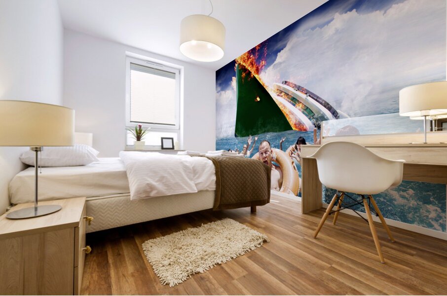 Trouble In Paradise Mural print