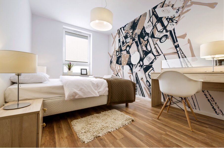 Play it as it lies Mural print