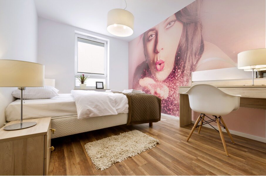Manifest with love pinup Mural print
