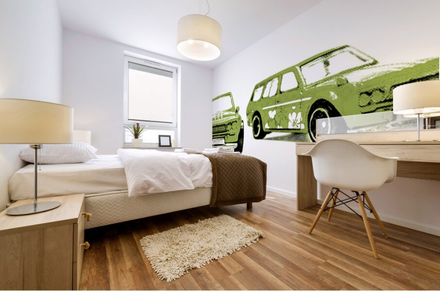 Datsun 510 Comic Strip Mural print