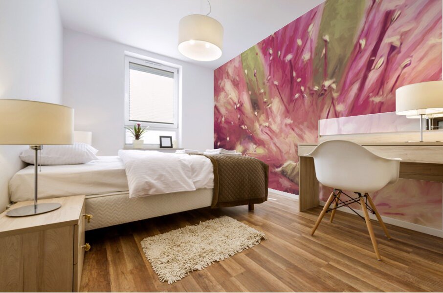 Bottle Brush flower species digital painting Mural print