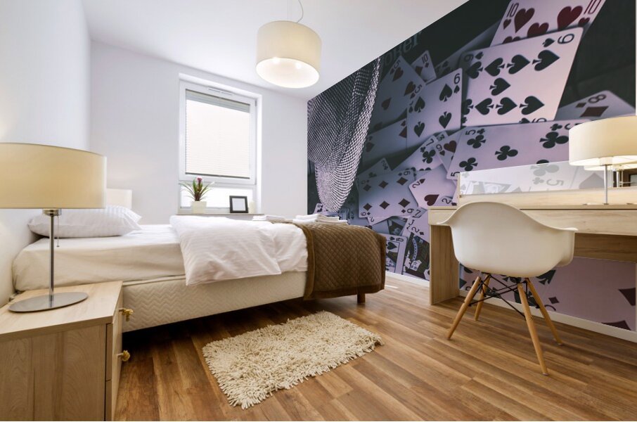 Case of a gambling pro  Mural print