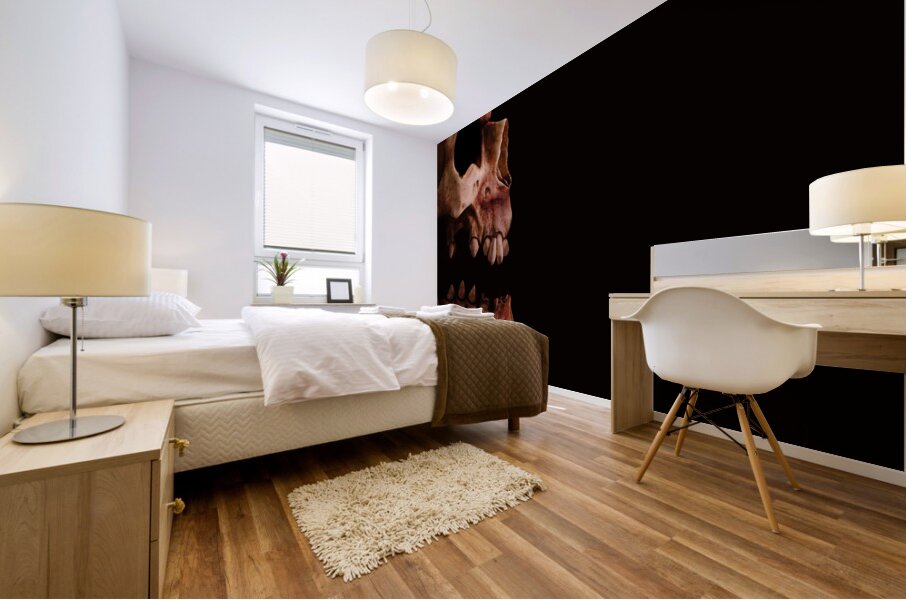 Scary Skull Mural print