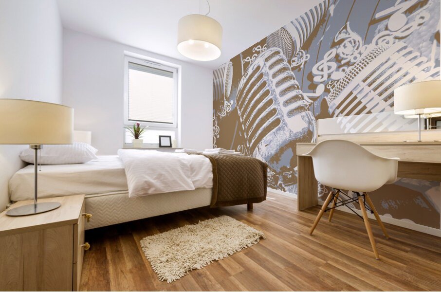 Recording pop Mural print