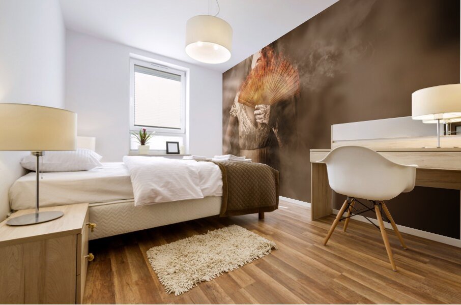 Fantasy fine art portrait. Elegant vampire woman Mural print