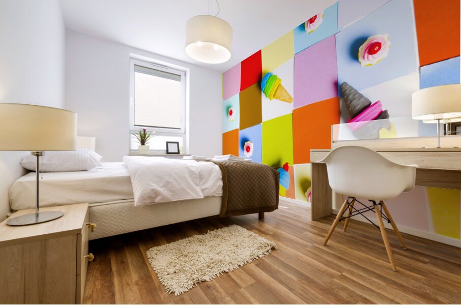 Gaming desserts Mural print