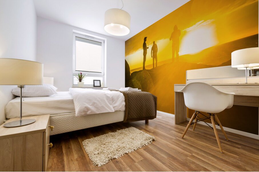 Golden hours Mural print