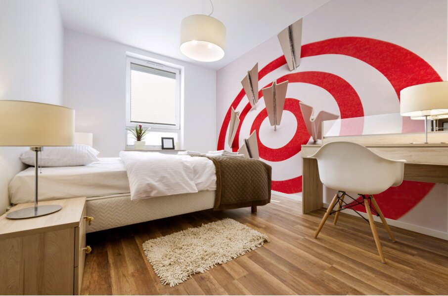 Plane goal Mural print