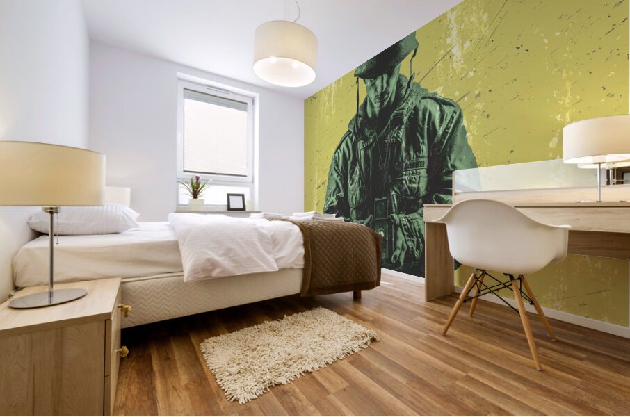 The first casualty of war is..... Mural print