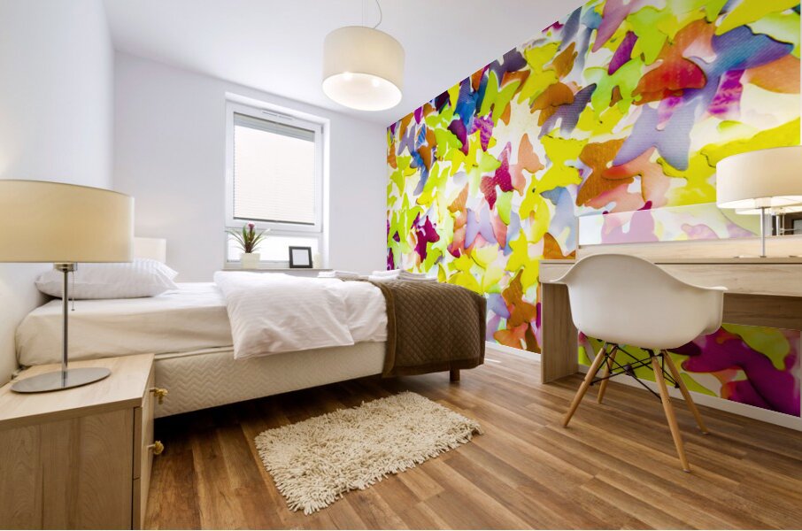 Light flutter Mural print