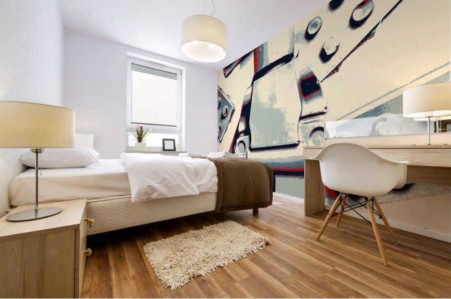 Pop blocks Mural print