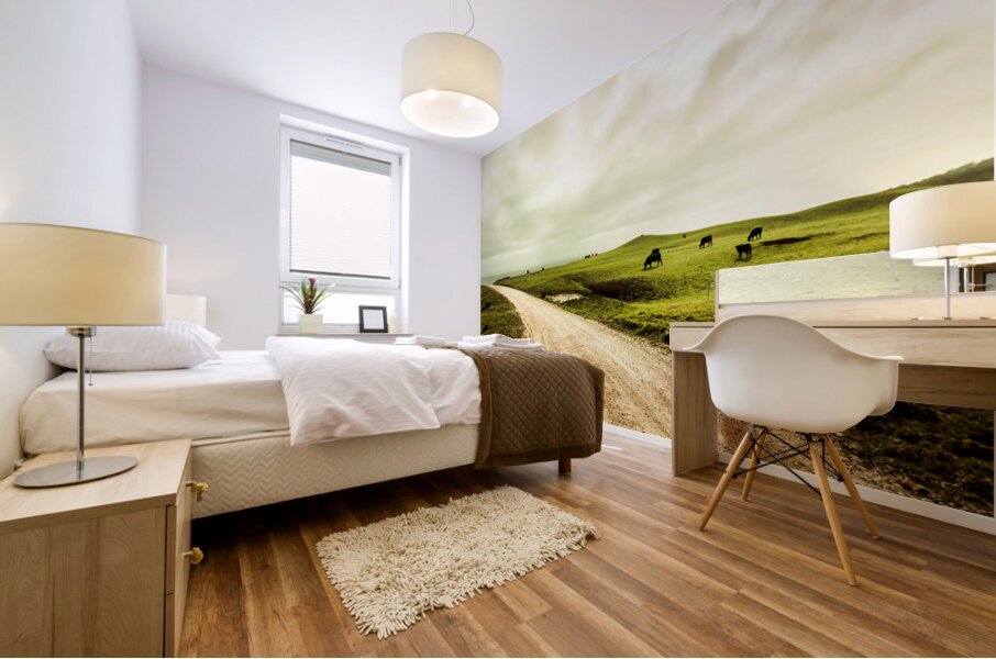 Farmland lane Mural print