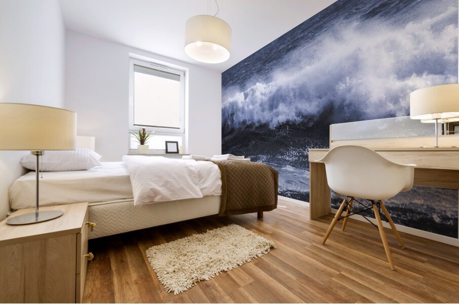 Wild coastal mist Mural print