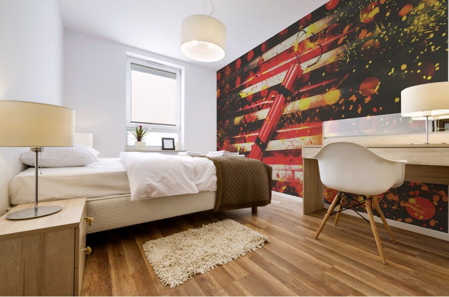 Dynamite artwork Mural print