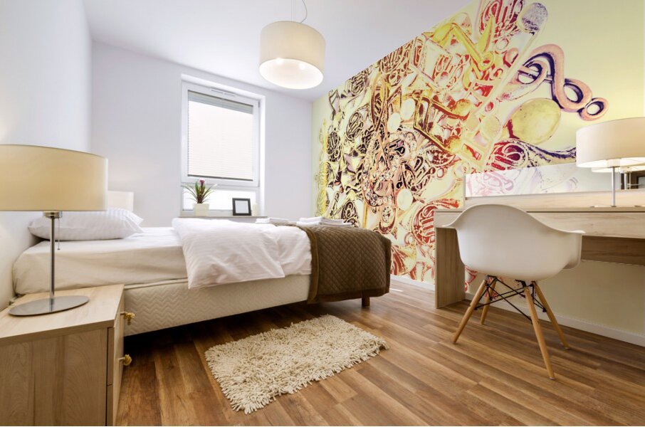 Shimmering sound Mural print