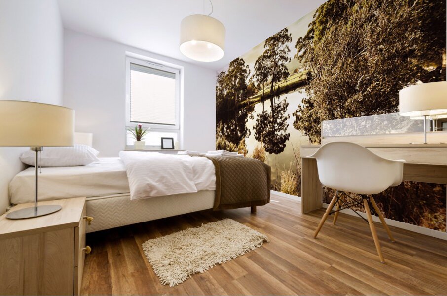 Huonville river reflections Mural print