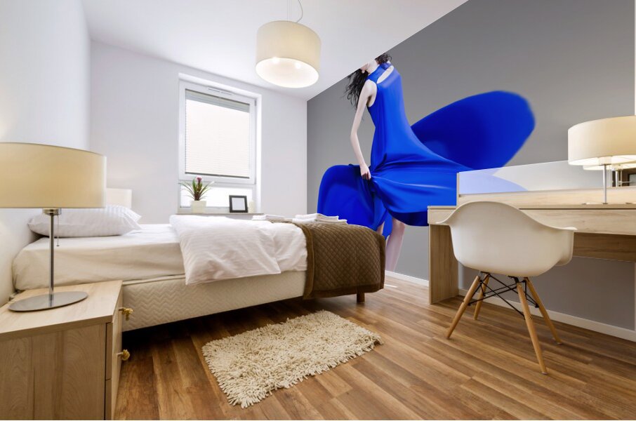 Beautiful Girl In Exquisite Fashion Style Dance Mural print