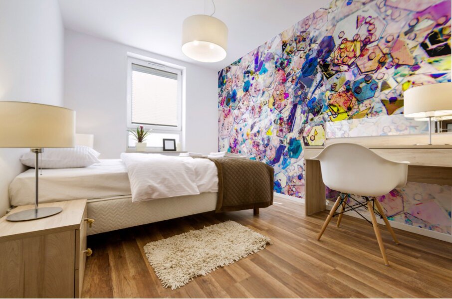 Fractal colors Mural print