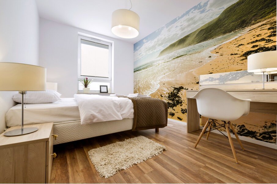 Tranquil Tasmanian beach paradise Mural print