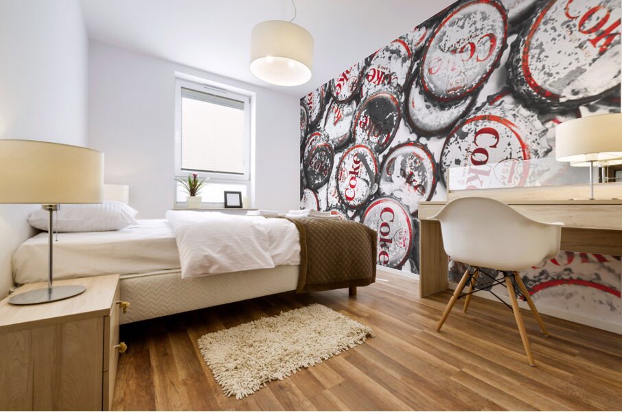 Soda and rust Mural print