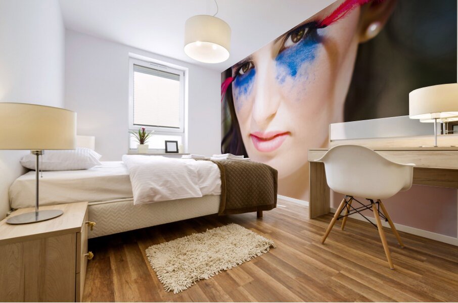 Beautiful Woman Mural print