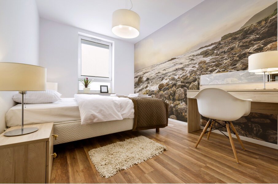 Pastel sea landscape Mural print