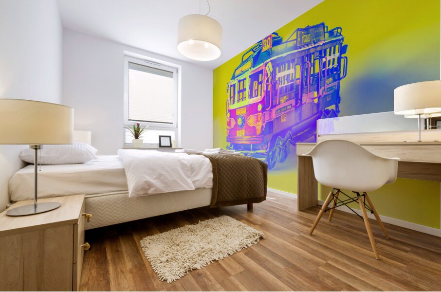 Commuter pop Mural print