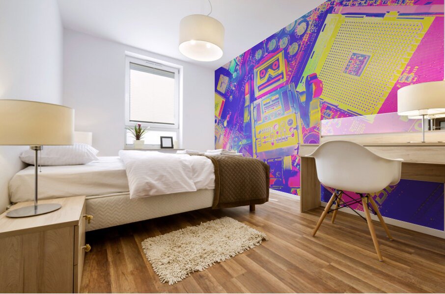 Retro reboot  Mural print