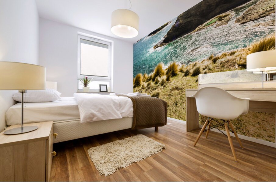 Captivating coastal cliff Mural print