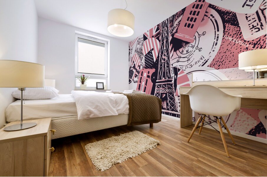 Paris and beyond Mural print