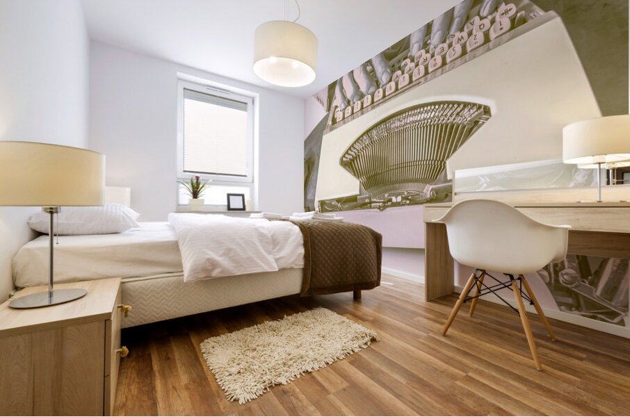 The old type Mural print