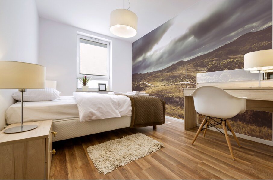 Hills and outback tracks Mural print