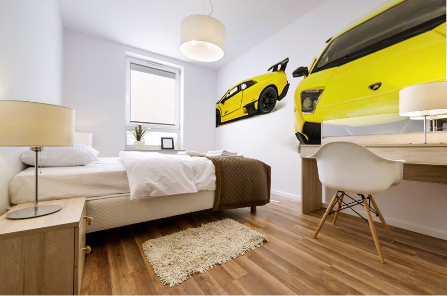 Long Lambo Lineup  Mural print