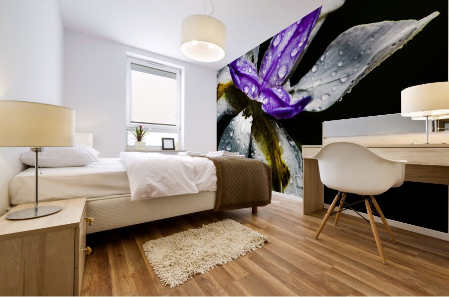 Tropical Iris Mural print