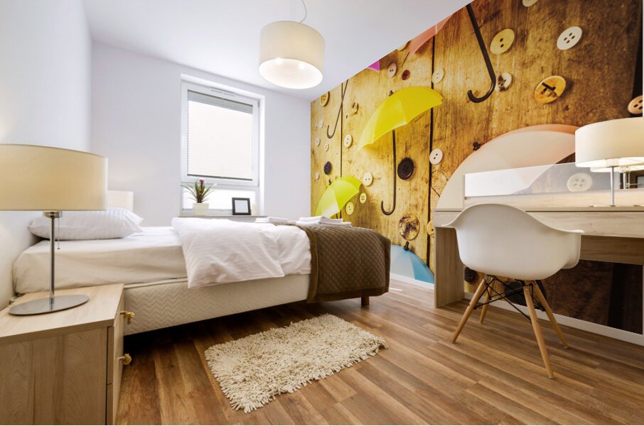 In rainy fashion Mural print