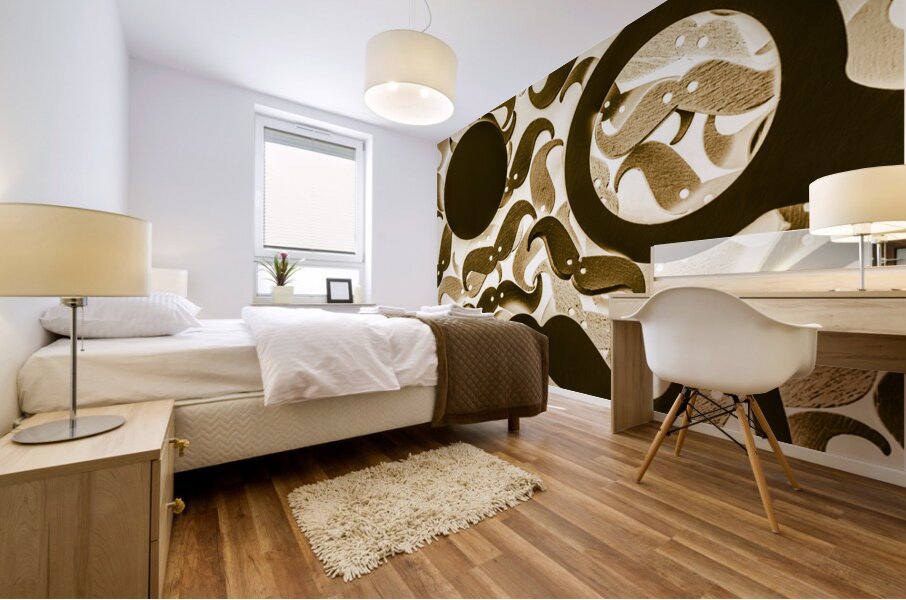 Hairy Hipster Mural print