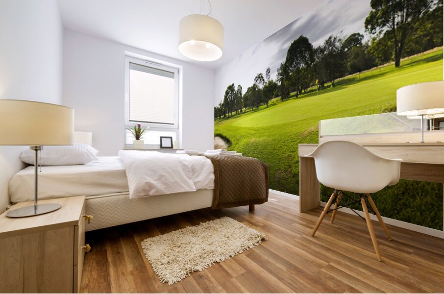 Golf Course Landscape Panorama Mural print