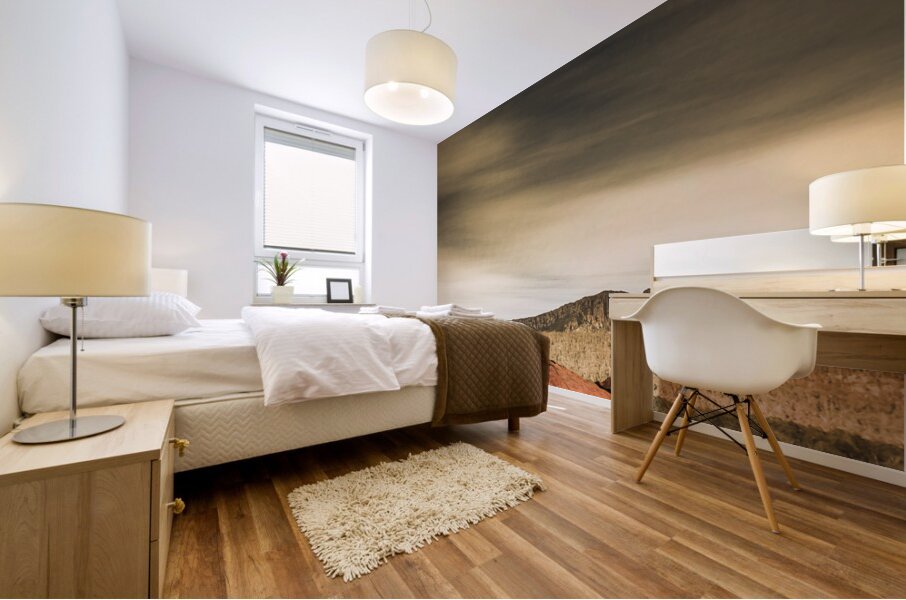 Regional ranch ruins Mural print