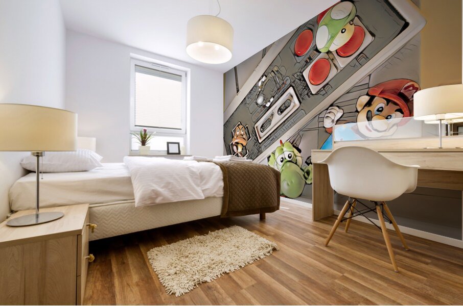 Pixel playoff Mural print