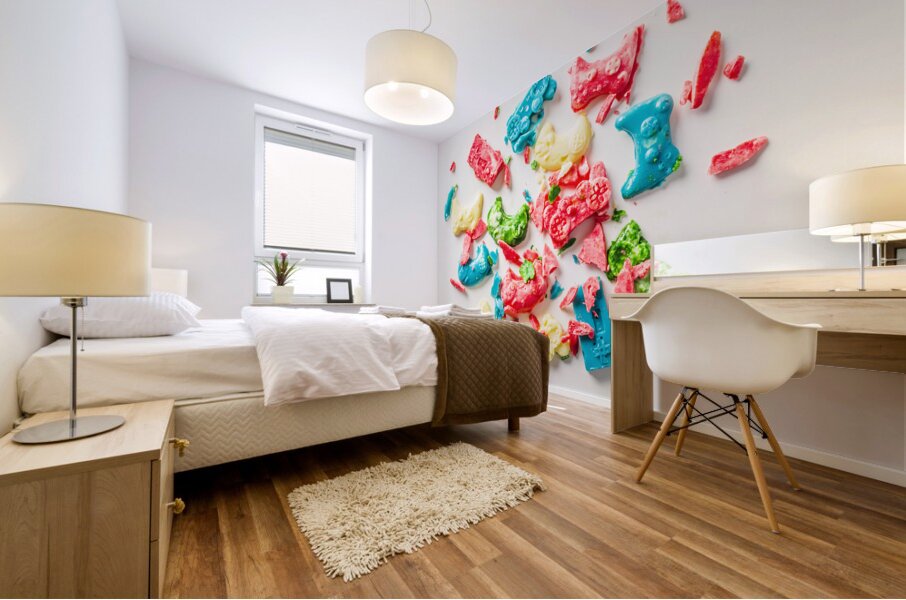 Action packed sweetness Mural print