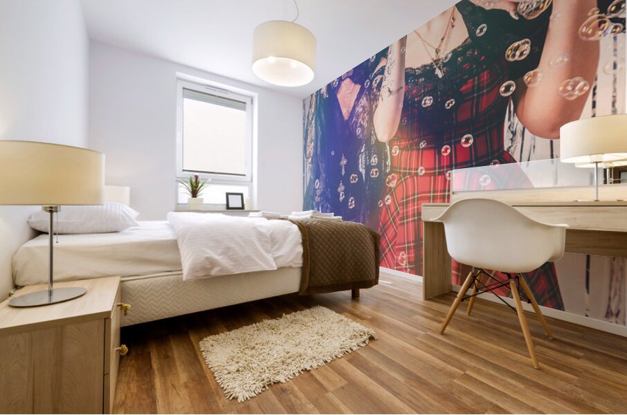 In a bubble dream Mural print