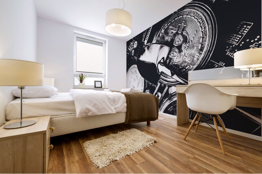 Hashrate harvest Mural print