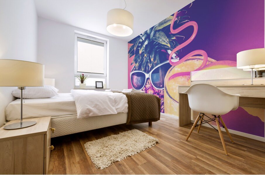 Somewhere beyond the pines Mural print