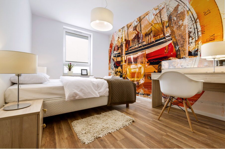 A round adventure Mural print