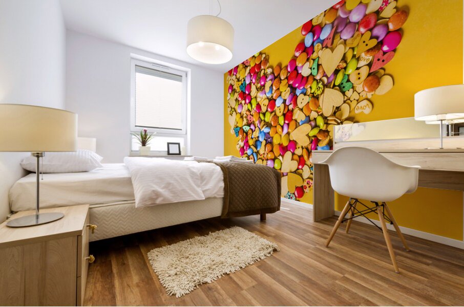 Sweet Hearts Mural print