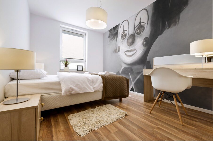 Charcoal Circus Mural print