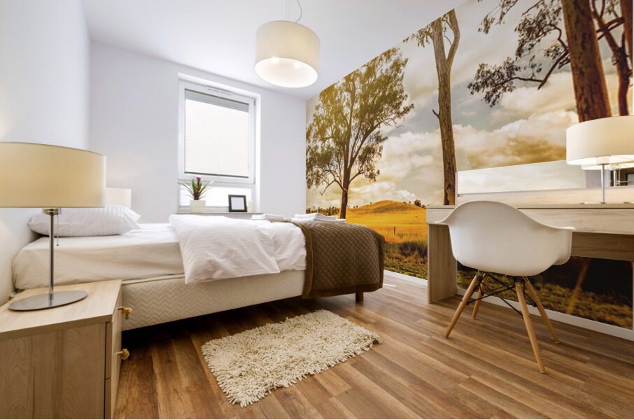 Gin Gin Golden Glow Mural print